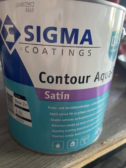 5  L Sigma Contour Aqua PU Satin   ￼(17,50€/L ￼ Ral 6005 Moosgrün.