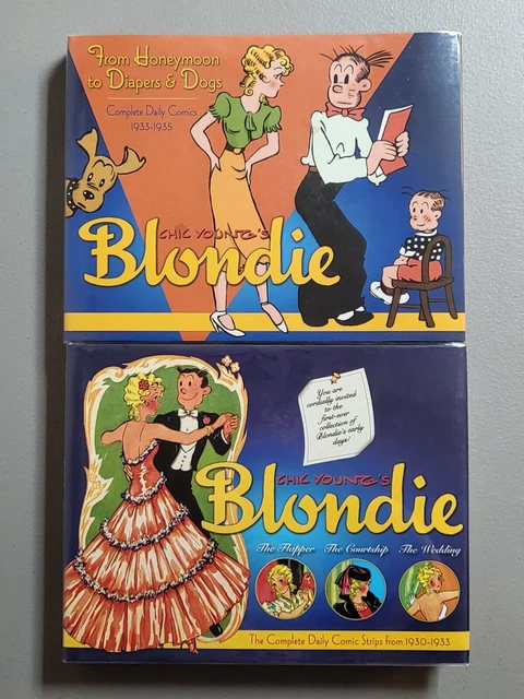 Blondie The Complete Daily Comic Strips from 1930-1933 1933-1935 Set Lot Hardcov