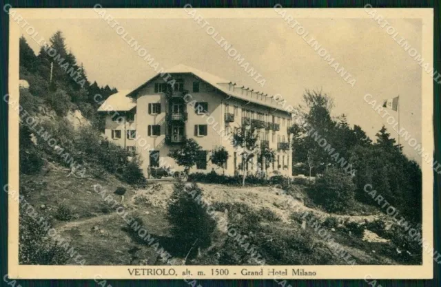 Trento Levico Terme Vetriolo Grand Hotel Milano cartolina RT2128