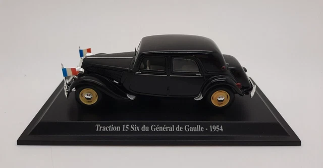 1:43 ATLAS NOREV UH Citroën Traction 15 Six du Général de Gaulle 1954