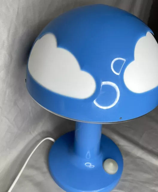 Lámpara de nube de hongo Ikea Skojig azul vintage