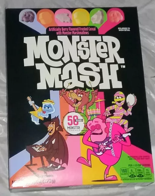 🔥🔥👀 🚚50th Anniversary 🔥🔥  MONSTER MASH CEREAL WITH MONSTER MARSHMALLOS