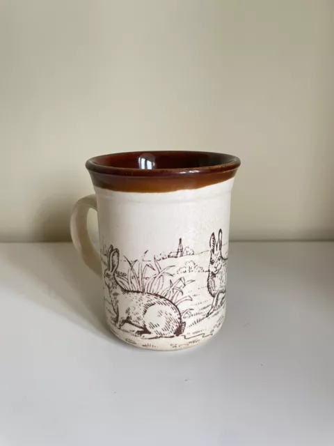 Vintage Bilton's Rabbits Bunnies Ceramic Coffee Mug Made in England