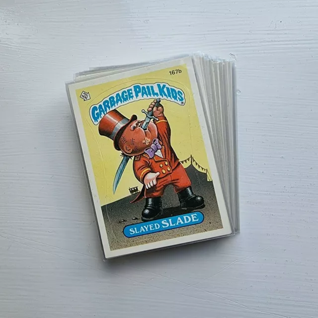 Garbage Kübel Kinder Serie 5 Singles - US Originale - Topps 1986 -