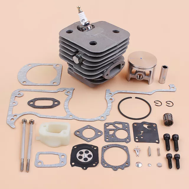 52mm Nikasil Cylinder Piston Gasket Kit Fit 630 Super Jonsered Big Bore Chainsaw 3