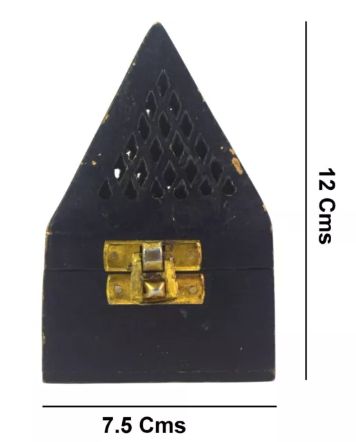 Quemador de Incienso Caja Madera Hecho Diya ( 7.1X7.1X12.2cm,Triángulo) i71-820