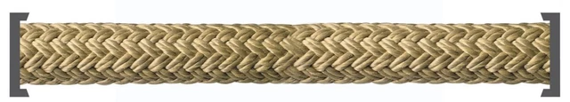 Coil 328 1/12ft Double Braided Dyneema Classic 78 Ø0 5/8in White Gottifredi