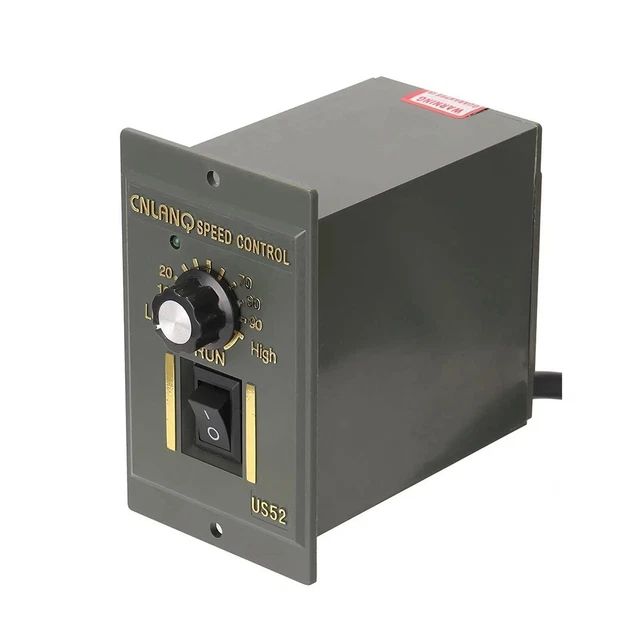 ViaGasaFamido Regolatore Di Velocità Per Motore US-52, 220V 500W, Controllo Preciso 90-1700 Giri/min, Protezione Termica Per Elettrodomestici E Attrezzi
