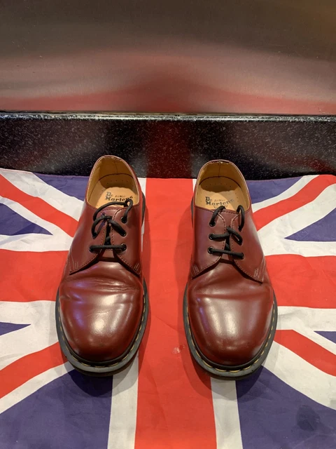 DR MARTENS DOC 3 Hole Keaton Cherry Red Steel Toe 14603600 £121.61
