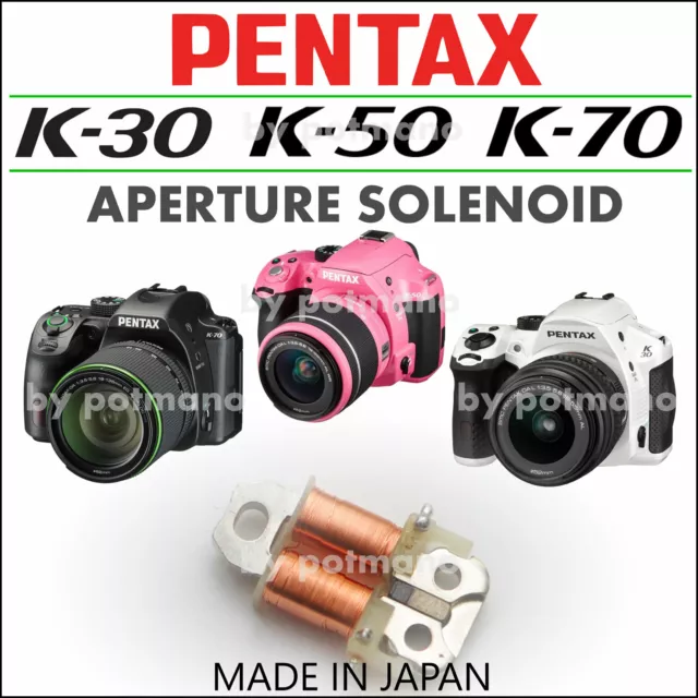 Pentax K-30 K-50 K-70 K-S1/S2 K-500 pièce solénoïde blanc authentique - Japon -