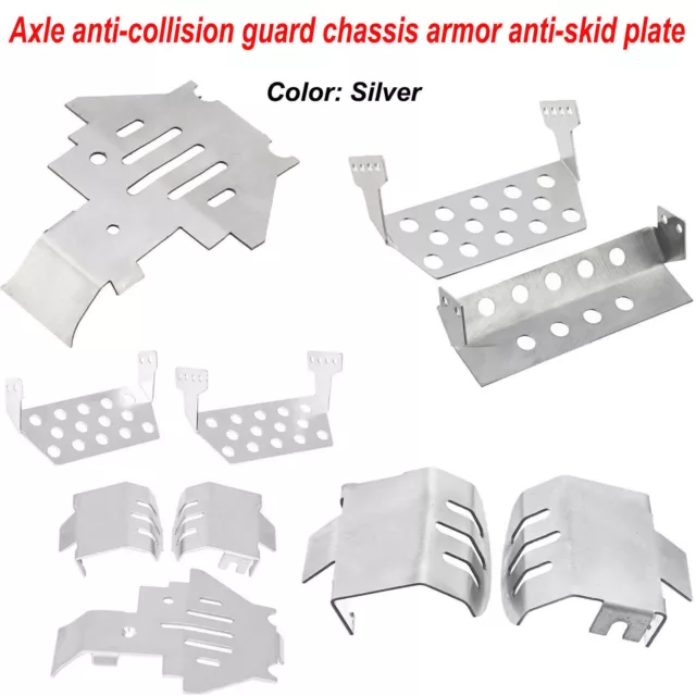 Bumper Axle Guard Chassis Armor Anti-skid Plate Set for TRAXXAS TRX-4 RC Car 5PC