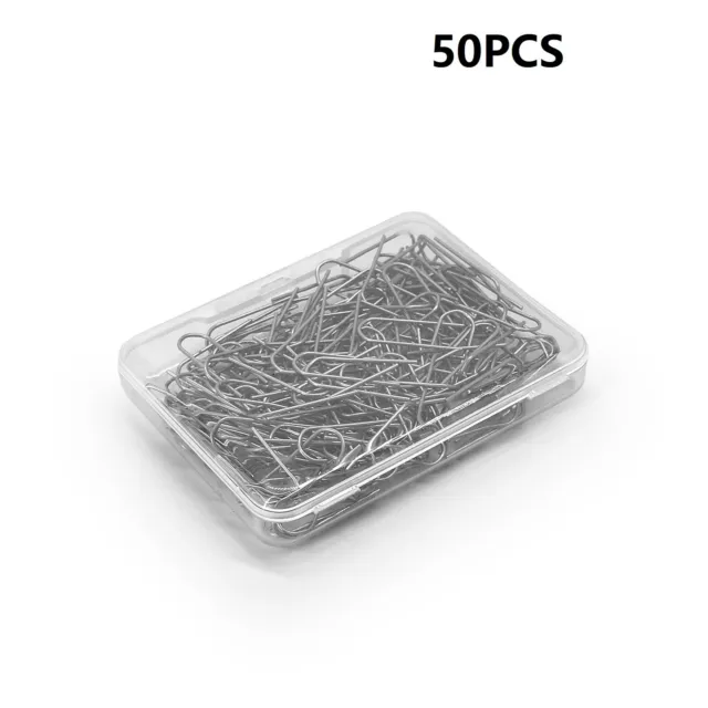 50-200PCS Nichrom Drahthaken 6 Cm Hochtemperatur Jump Rings Mit Schachtel
