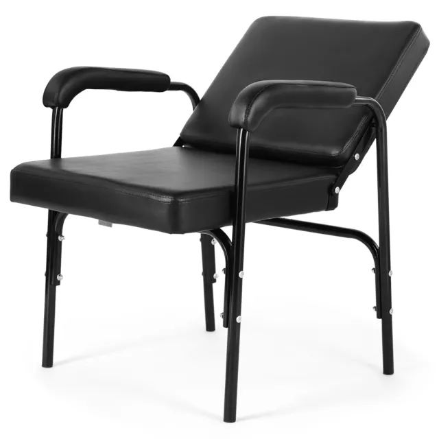 Black Auto Recline Shampoo Barber Chair Salon Styling Hair Spa Beauty Equipment