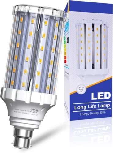 Bonlux 30W BC Daylight LED Corn Light 6000K 250W Equivalent Warm White