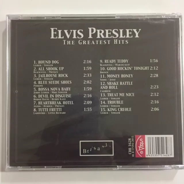 Elvis Presley The Greatest Hits cd 15 titres neuf sous blister #28