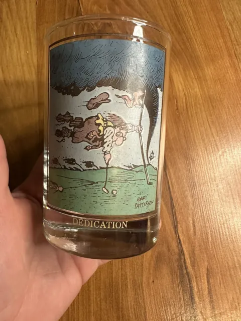 Gary Patterson Arby's Collectors Series Dedication Glass Drinking Golf 1982