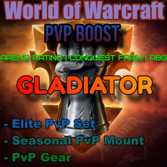 WoW Boost Arena Rating PvP Gear Mount World of Warcraft Gladiator Boosting Carry