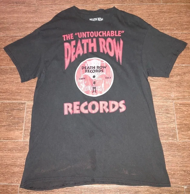 THE &UNTOUCHABLE& DEATH Row Records Official Merchandise Men's Black T ...