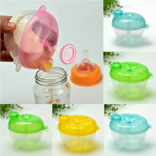 Milk Baby Powder Dispenser Feeding of Pot Formula Storage Container 3 Dose