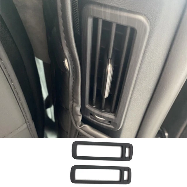 Matte Black Wood Grain B Pillar Air Outlet Vent Cover Trim For Kia EV6 2022-2024