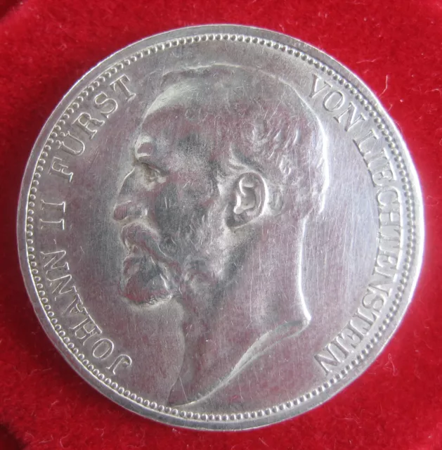 JOHANN II, FÜRST VON LIECHTENSTEIN 1912, 2 Kronen, sehr schön/vorzüglich