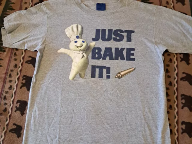 Vintage Pillsbury Doughboy Just Bake It 1996 T-shirt