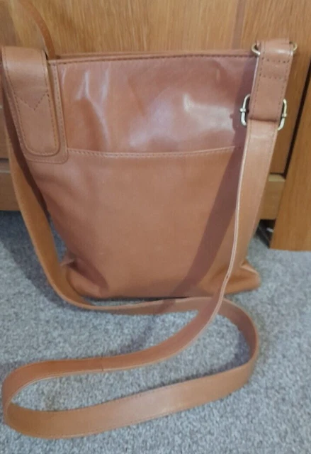 Jobis Genuine Leather Cross Body Tan Ladies Shoulder Bag immaculate condition