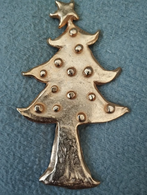Broche 'Il était Une Fois' Dorée - Longueur 7 Cm, Occasion Avec Dorure Défraîchie
