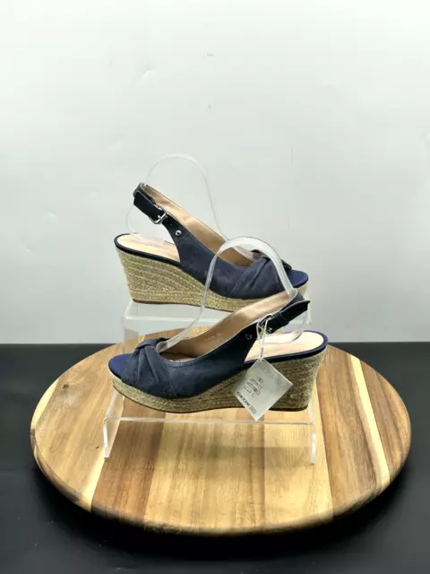 Navy espadrille sales wedges uk