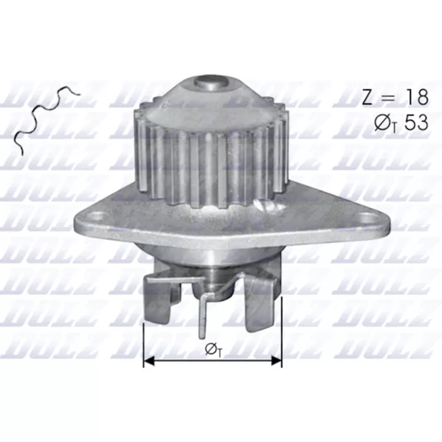 Dolz Premium Oe Spec Water Pump For Citroen Berlingo C2 C3 Nemo Xsara 1.1 1.4