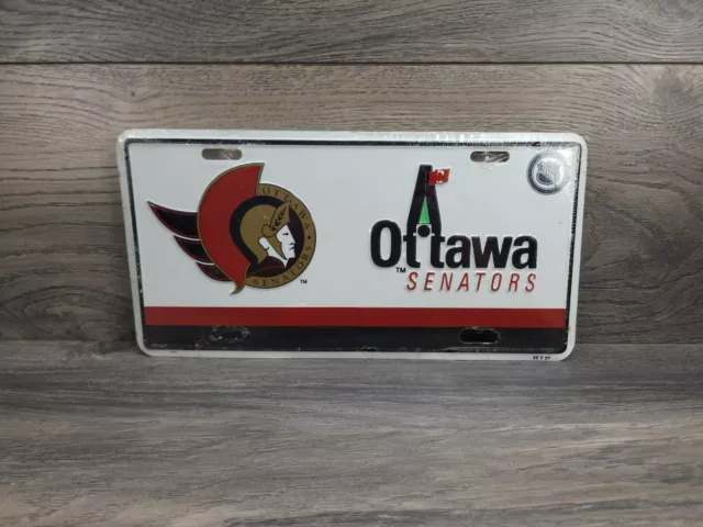 Vintage Ottawa Senators Hockey License Embossed Plate Sports NHL