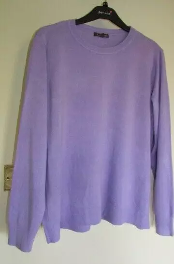 ladies lovely mauve soft thin knit jumper from Bonmarche size 22