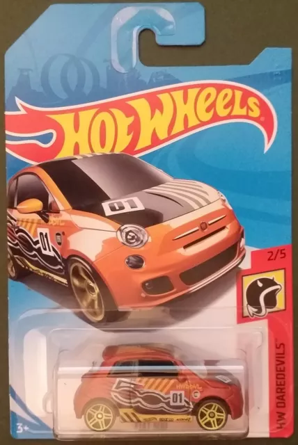 HOT WHEELS 2017 Fiat 500 Blue Long Card. 3.99 PicClick UK