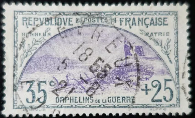 FRANCE timbre des ORPHELINS de LA GUERRE N°150 oblitéré CACHET à DATE