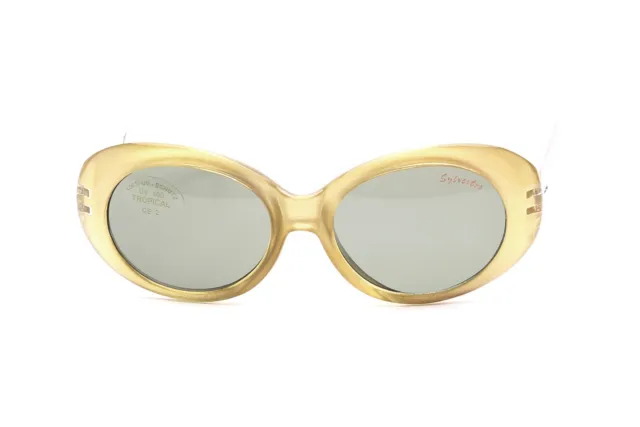 Sonnenbrille Damen Gelb Silber Oval Jack O. von Sylvestro Fashion Mode Design