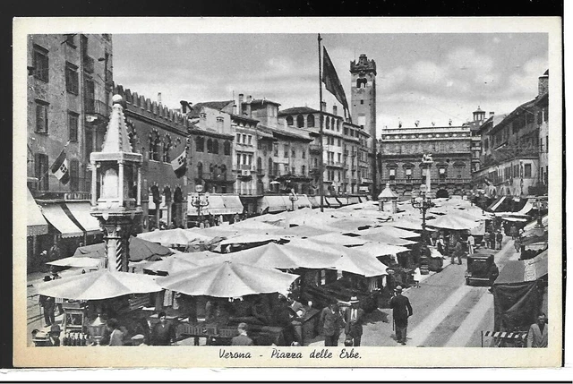 VERONA (875) - VERONA Piazza delle Erbe (con Mercato) - Fp/Non Vg