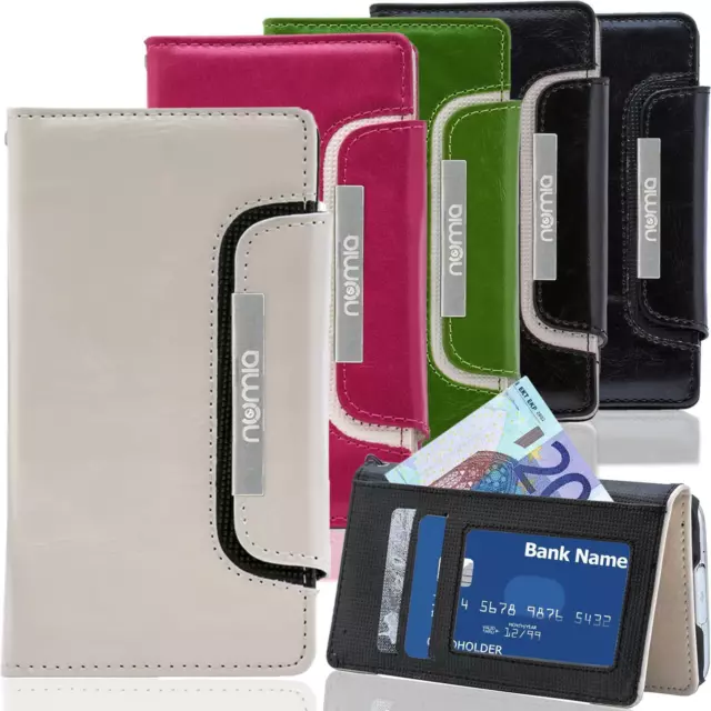 Handy Tasche Flip Case Cover Schutz Hülle Etui Schale Klapphülle Bookcase Wallet