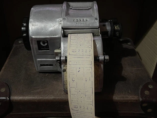 LONDON TRANSPORT GIBSON A14 Bus Conductor Ticket Machine Rte 23 No ...