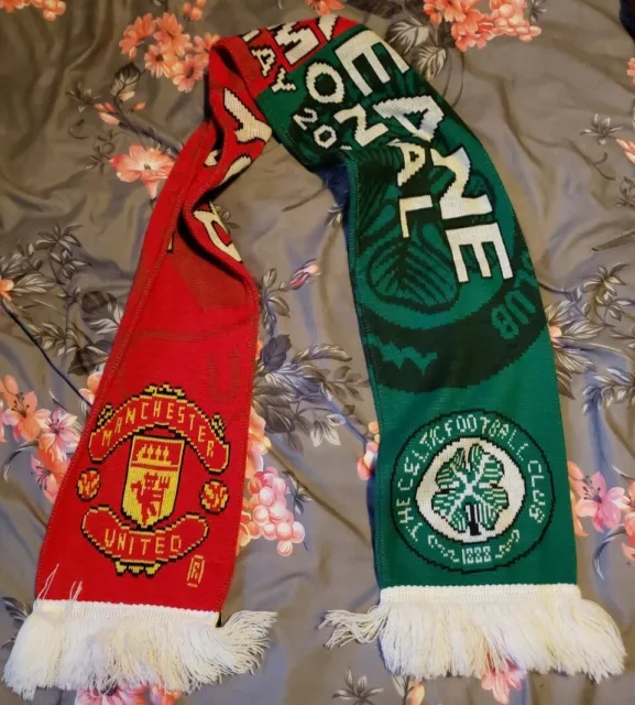 Roy Keane Testimonial 2006 Scarf, Manchester United v Celtic (Official Merch)