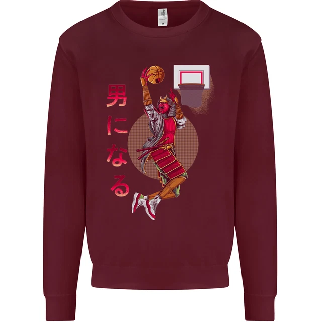 Felpa maglione giocatore di basket samurai uomo 4