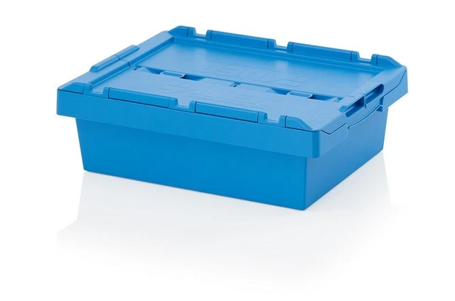 Boîte De Rangement Plastique Auer 60x40x12 Cm - Lagerbox Pour Camping, Entrepôt, Transport - Neuf, Fabriqué En Allemagne