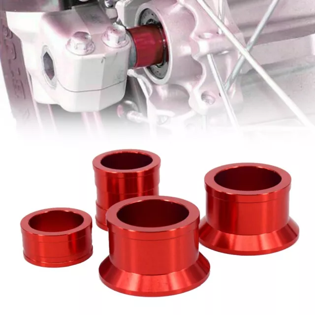 4Pcs Billet Front Rear Wheel Spacers Set For CR125 CR250 CRF250R CRF450X CRF450R