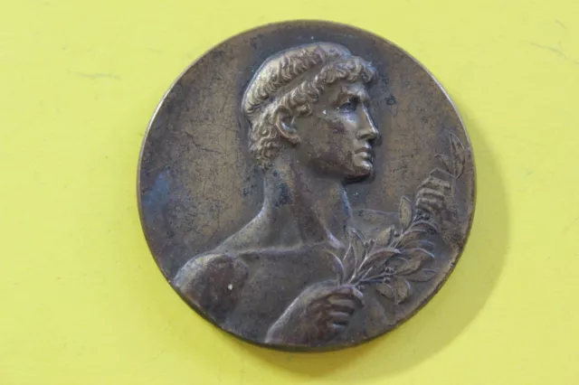 Alte Sport Medaille aus Militär Nachlass Bronze 1 PSW 1933 4cm Deutsches Reich