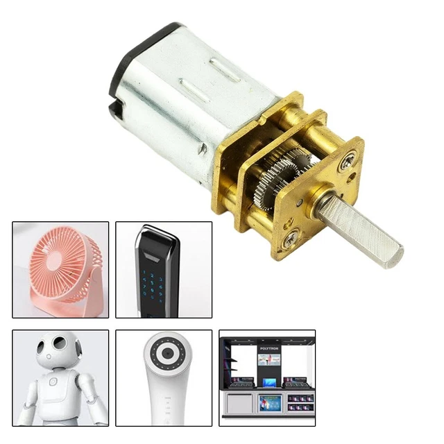 Oteur à Engrenages JGB37-520, DC 12 V 12 Tr/in, Couple élevé, Icro Réducteur De Vitesse