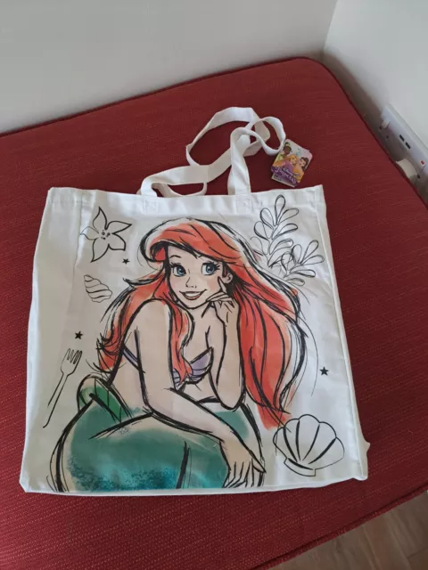 Disney Little Mermaid ❄️Ariel  Heavy duty CANVAS TOTE BAG