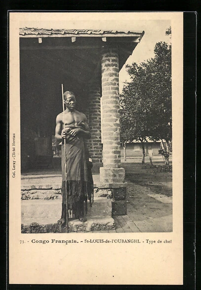 CPA St-Louis-de-l´Oubanghi, Type de chef