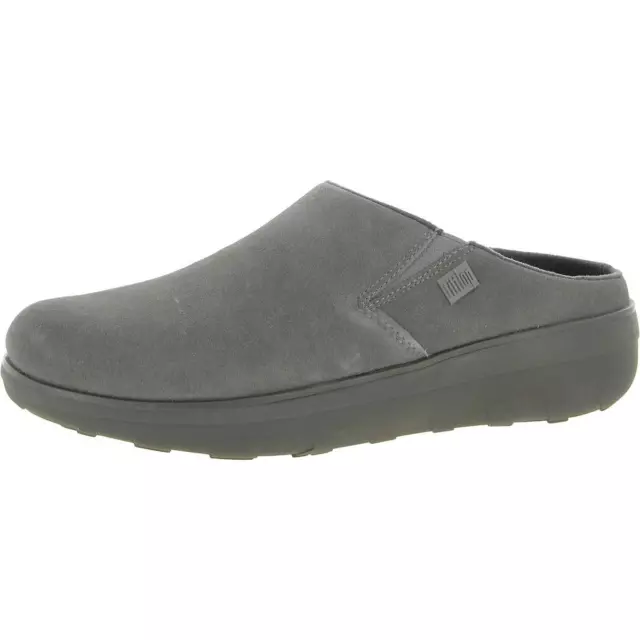 FITFLOP WOMENS LOAFF Gray Suede Slip-On Clogs Shoes 5 Medium (B,M) BHFO ...