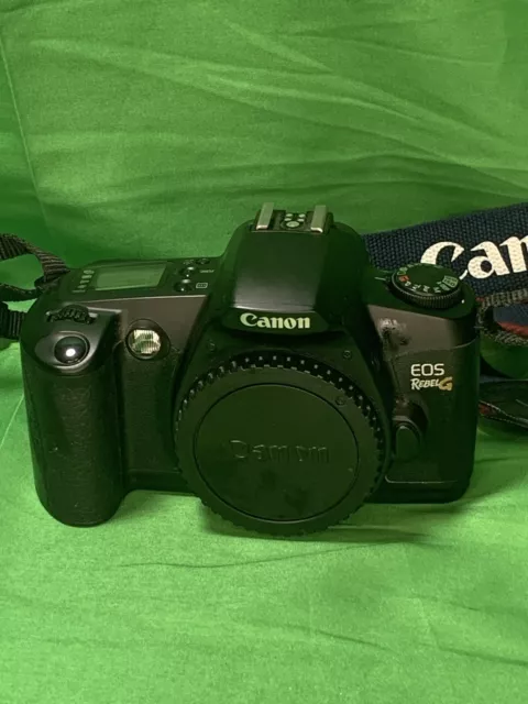Canon EOS Rebel G 35mm SLR Film Camera W 35-80mm Lens - New Batteries, Excellent