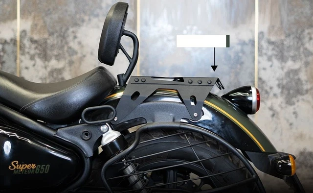 Toprack Robuste Avec Plaque Pour Royal Enfield Bear 650 - Porte-Bagages Moto Pratique