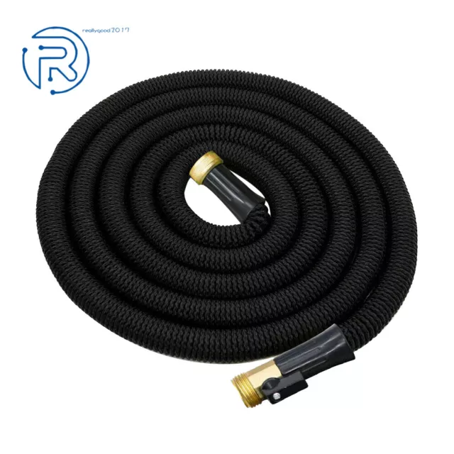 50ft 100FT Deluxe Expandable Garden Hose Heavy Duty Flexible Garden Water Hose